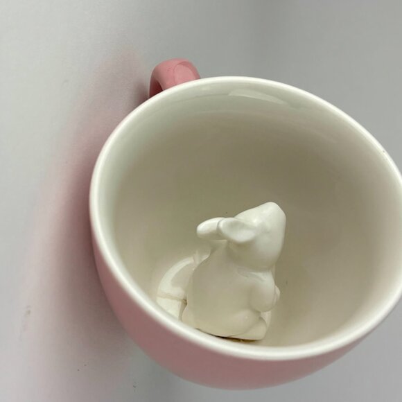 Pink Creature Comforts Rabbit Mug - Adorable 3D Bunny Design NWOT - Picture 5 of 8